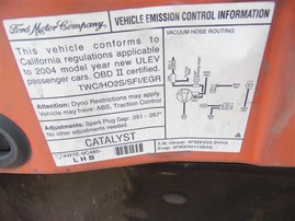 2004 FORD MUSTANG ORANGE 3.9 AT F19071